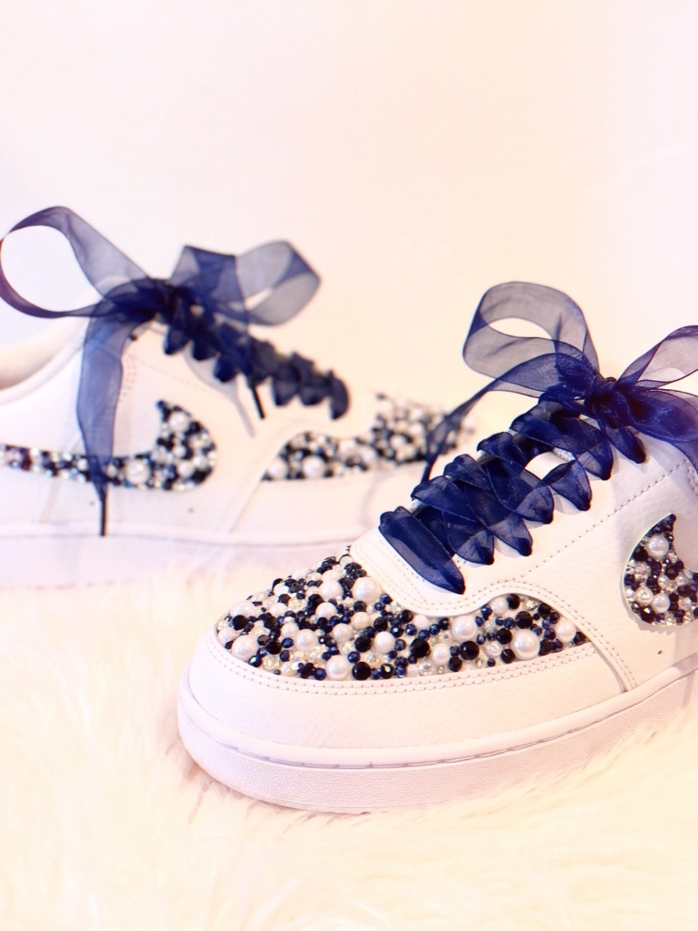 Sparkle Treatment CUSTOM Made-To-Order Pearl & Crystal Nike Air Force 1